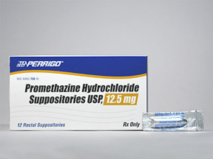 Rx Item-Promethazine Hcl 12.5Mg Suppository 12 By Perrigo Pharma Gen Phenergan 
