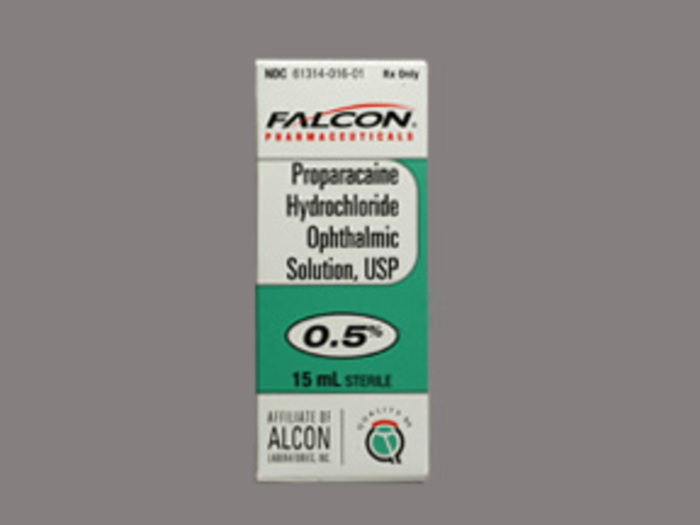 Rx Item-Proparacaine 0.5% 15 ML DRP-Keep Refrigerated - by Sandoz-Falcon Pharma USA 