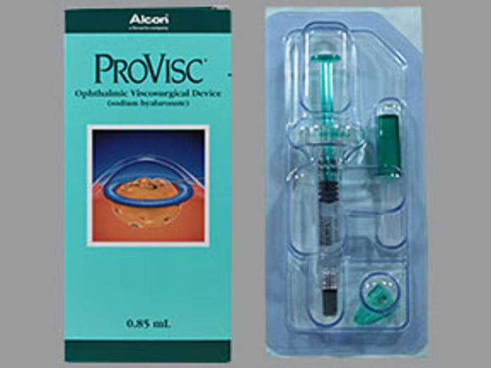 Rx Item-Provisc hyaluronate 10Mg/Ml Syringe 0.85Ml By Alcon Lab