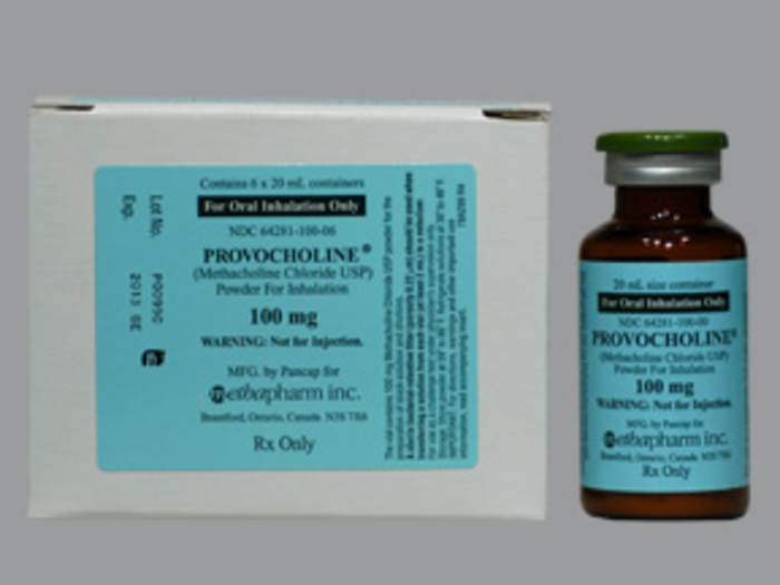 Rx Item-Provocholine 100MG 6X20 ML Vial  by Metha Pharma USA 