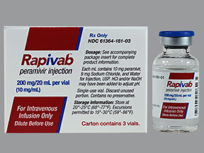 RX ITEM-Rapivab 200Mg 20Ml Vial 3 By ASD Healthcare 