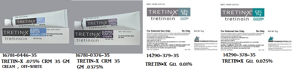 RX ITEM-Tretin-X 0.01% Dose Pack 35Gm By Onset Therapeutics 