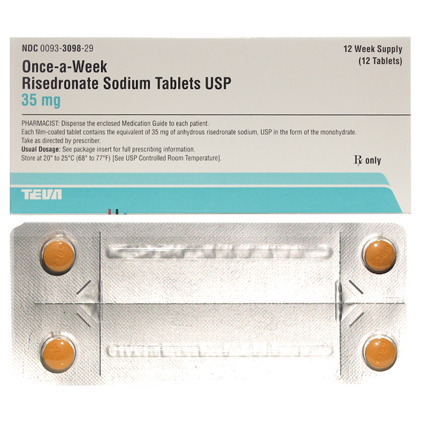 Rx Item-Risedronate 35Mg Tab 3X4 By Teva Pharma Gen Actonel