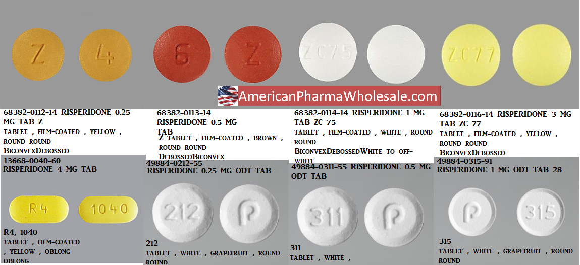 Rx Item-Risperidone 4Mg Tab 60 By Mylan Pharma