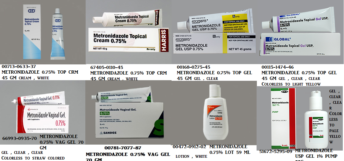 Rx ItemMetronidazole 0.75 Gel 45Gm By Prasco Pharma