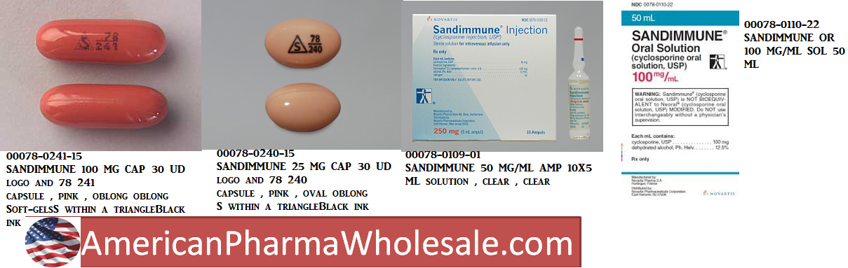 Rx Item-Sandimmune 100Mg Cap Cyclosporin 30 By Novartis