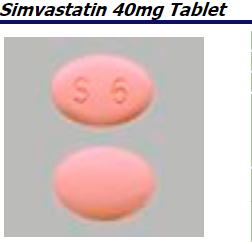 Simvastatin 40mg Tab 1000 by Accord Healthcare