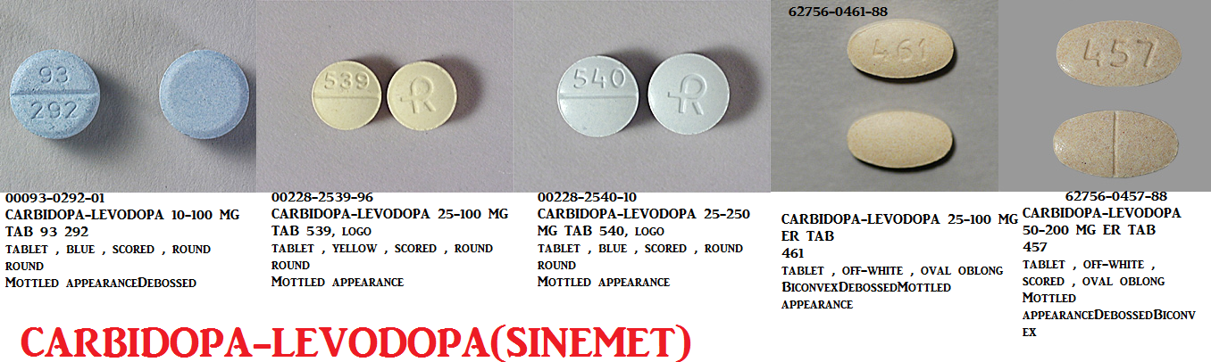 Rx Item-Carbidopa-Levodopa 25Mg/250mg Tab 100 By Major Pharma 