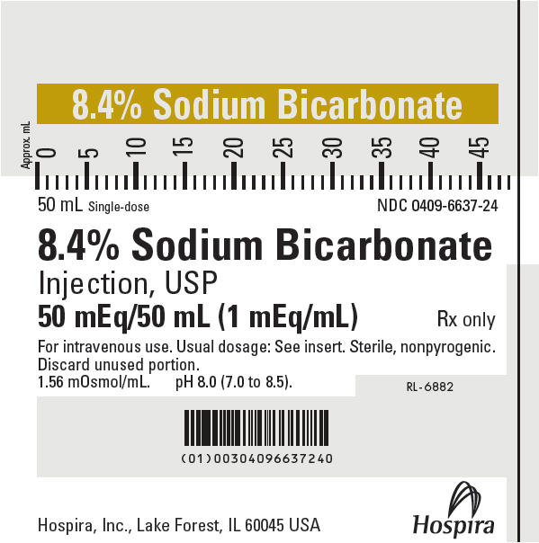 Rx Item-Sodium Bicarbonate 8.4% 1 Meq/Ml Syringe 10X50Ml By Hospira Worldwide