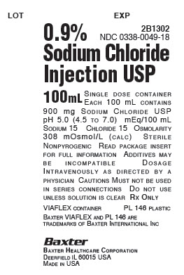 RX ITEM-Sodium Chloride 0.9% Solution 96X100Ml By Baxter Pharma