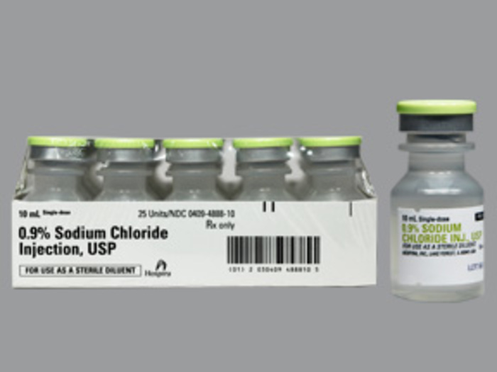 Rx Item-Sodium Chloride FTV 0.9% Vial 25X10Ml By Hospira Worldwide PF 