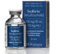 Rx Item-Soliris 300Mg/30Ml eculizumab Vial 30Ml By Alexion Pharma