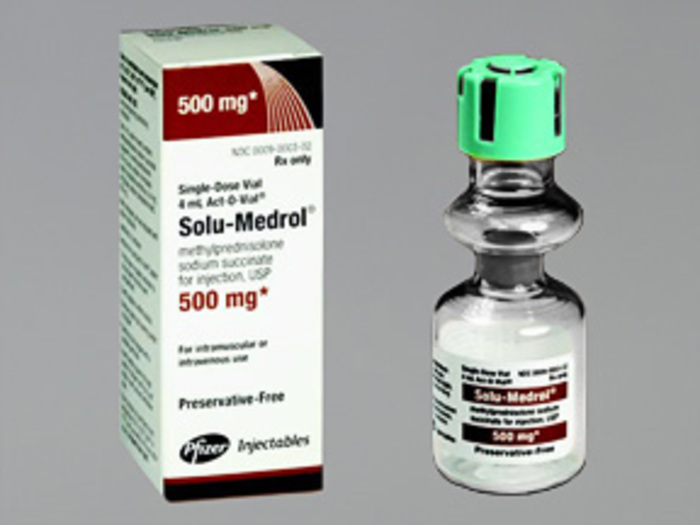 Rx Item-Solu Medrol 500Mg 4Ml Vial 4Ml By Pfizer Pharma