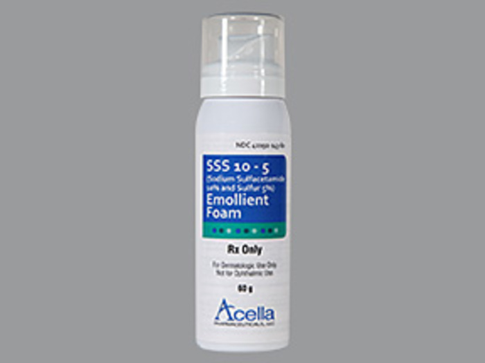 Rx Item-SSS 10-5 10% 5% Foam 60Gm By Acella Pharma