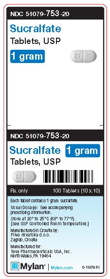 Rx Item-Sucralfate 1 Gm Tab 100 By Mylan Institutional UNIT DOSE