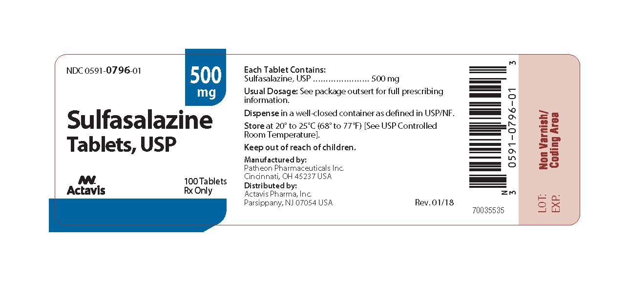 '.Sulfasalazine 500Mg Tab 100 By.'