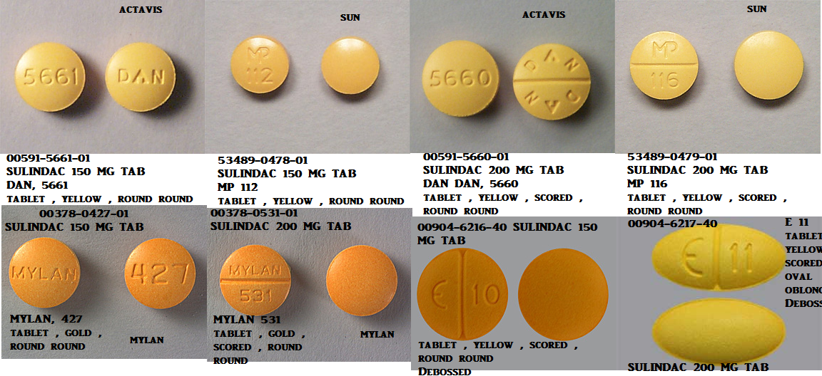 Rx Item-Sulindac 150Mg Tab 100 By Actavis Pharma