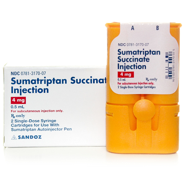 Rx Item-Sumatriptan 4Mg 0.5Ml Cartridge  2X0.5Ml Refill By Sandoz Pharma