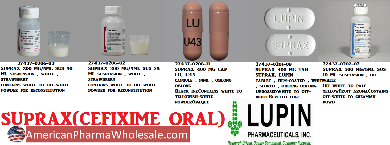 Rx Item-Suprax 100Mg Chewable 10 By Lupin Pharma