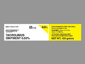 Rx Item-Tacrolimus 0.03% Ont 100Gm By Fougera Pharma Gen Protopic