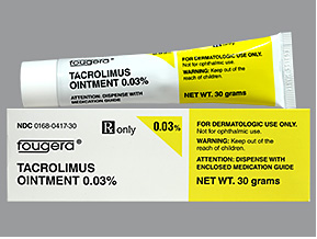 RX ITEM-Tacrolimus 0.03% Ont 30Gm By Fougera Pharma