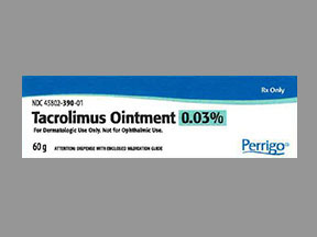 Rx Item-Tacrolimus 0.03% Ont 60Gm By Perrigo Pharma Gen Protopic