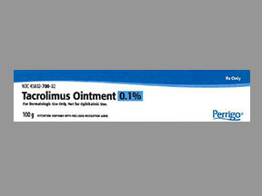 Rx Item-Tacrolimus 0.1% 100 GM ONT by Perrigo Pharma USA Gen Protopic