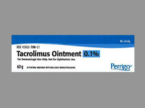 Rx Item-Tacrolimus 0.1% Ont 60Gm By Perrigo Pharma Gen Protopic