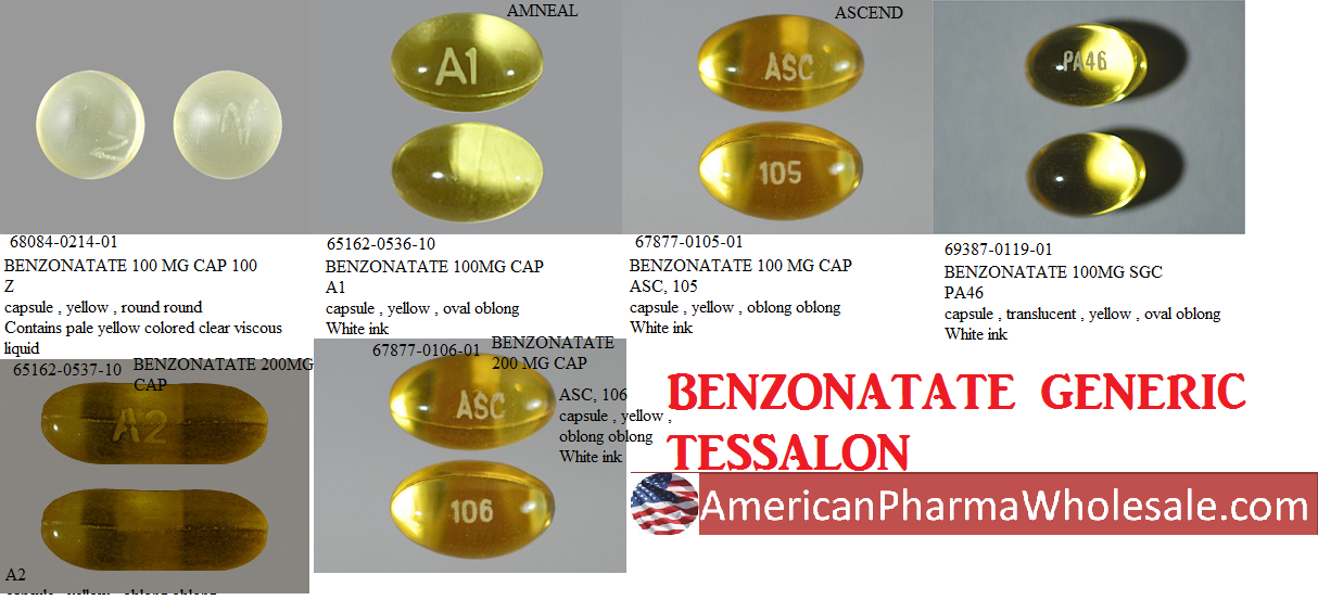 RX ITEM-Benzonatate 200mg Cap 500 by Tagi Pharma