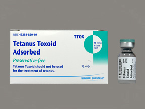 RX ITEM-Tetanus Tox A 5 Lf 0.5Ml Vial 10 By Sanofi Pasteur