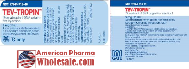RX ITEM-Tev-Tropin 5Mg Vial By Teva Pharma 