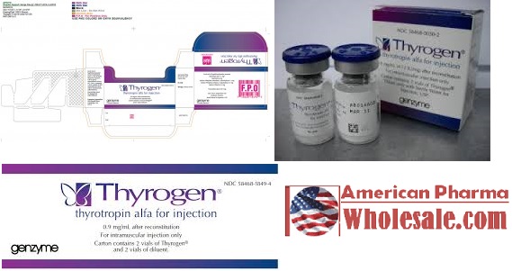 RX ITEM-Thyrogen 1.1Mg Vial 2 Thyrotropin Alfa Intramusc Vial 1.1 Mg By Theracom