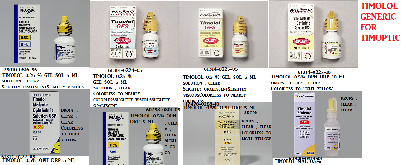 Rx Item-Timolol O-S 0.5% Drops 15Ml By Sandoz Falcon Pharma 