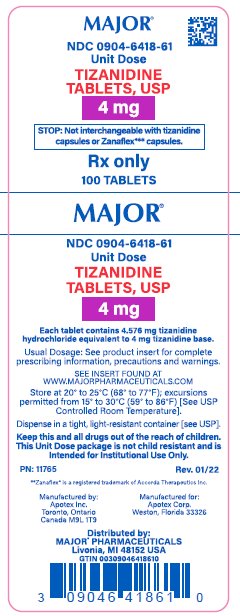 '.Tizanidine HC 4Mg Tab 100 By M.'