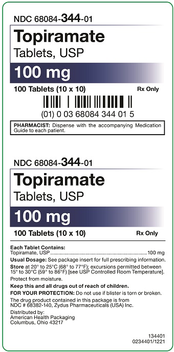 Rx Item-Topiramate 100Mg Tab 100 By American Health Packaging Gen Topamax