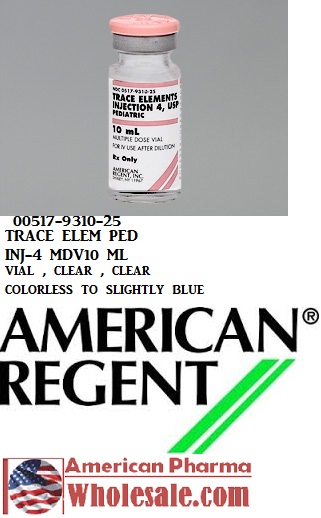 Rx Item-Trace Elements 0.5 0.1 30 Vial 25X10Ml By American Regent Lab