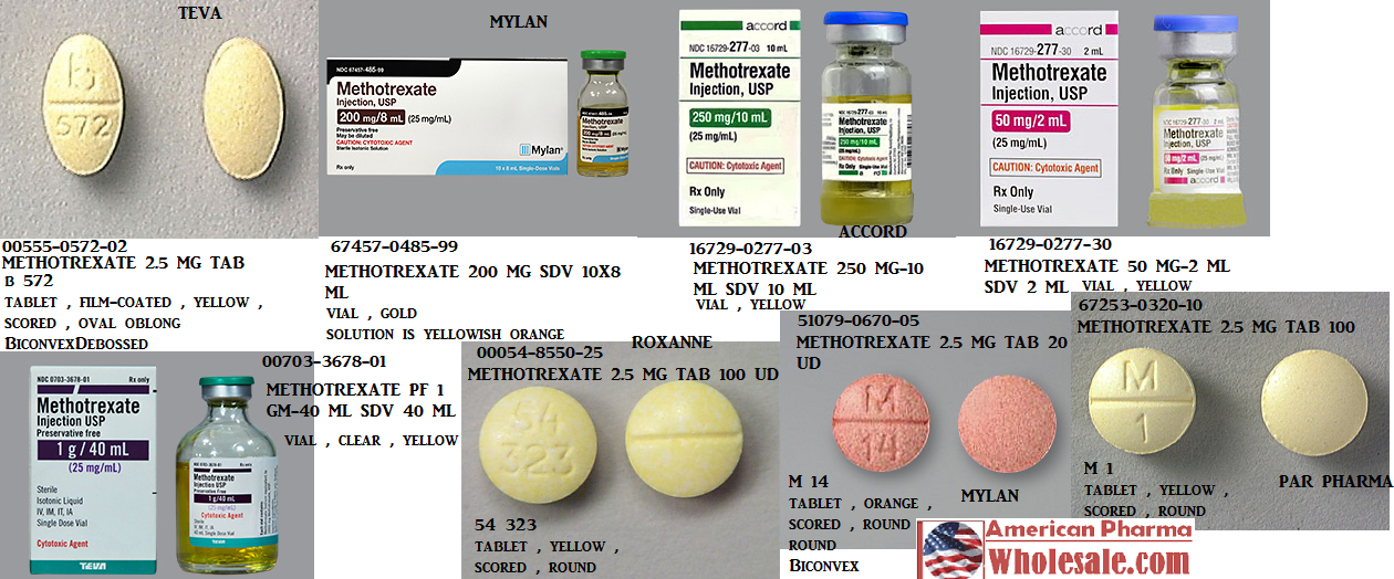Rx Item-Methotrexate 2.5Mg Tab 100 By Mylan Pharma