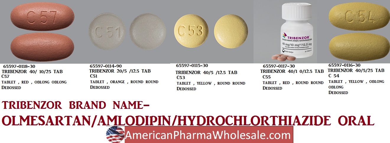 Rx Item-Olmesartan-Amlodipine-HCTZ 20-5-12.5Mg Tab 30 By Sun Pharma