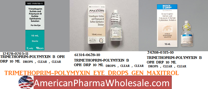 Rx Item-Trimethoprim Polymyxin B Drops 10Ml By Sandoz Falcon Pharma 