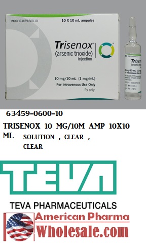 Rx Item-ARSENIC TRIOXIDE 10 MG SDV 10X10 ML Gen Trisenox BY FRESENIUS KABI