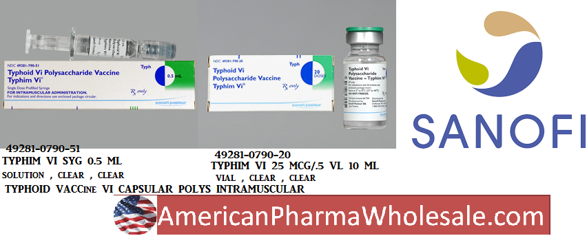 Rx Item-Typhim Vi 25MCG/0.5 10 ML Vial -Keep Refrigerated - by Sanofi Pasteur Pharma USA 