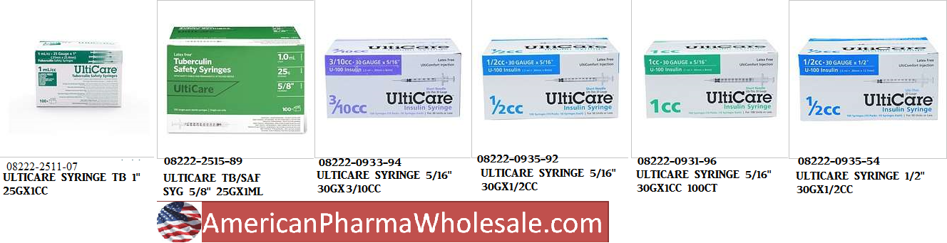 RX ITEM-Ulticare Syringe 5/16 30Gx3/10CC 100Ct By Ultimed Rx Item