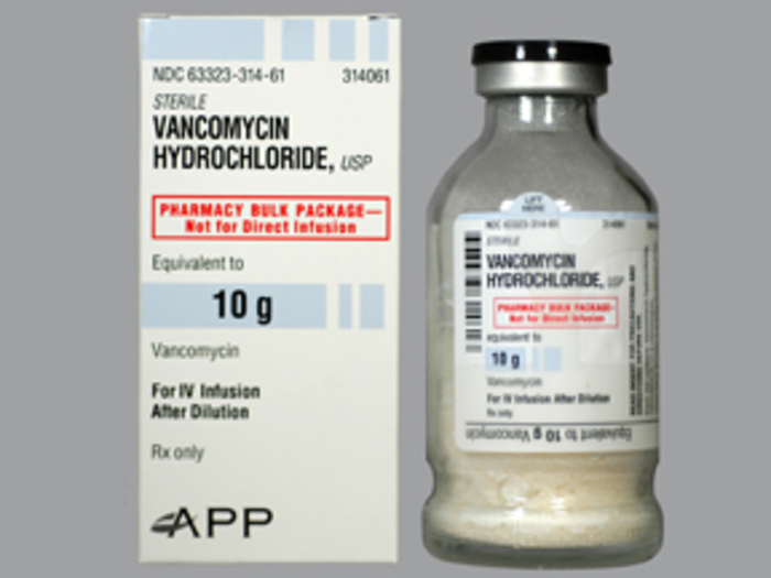 Rx Item-Vancomycin 10 Gm Vial By Fresenius Kabi USA Gen Vancocin