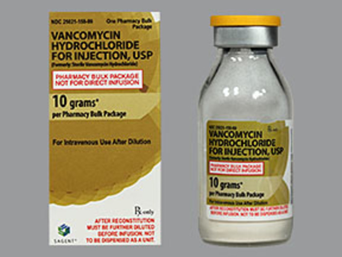 Rx Item-Vancomycin 10 Gm Vial By Sagent Pharma Gen Vancocin