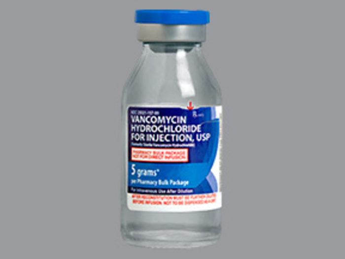 Rx Item-Vancomycin 5 Gm Vial By Sagent Pharma Gen Vancocin