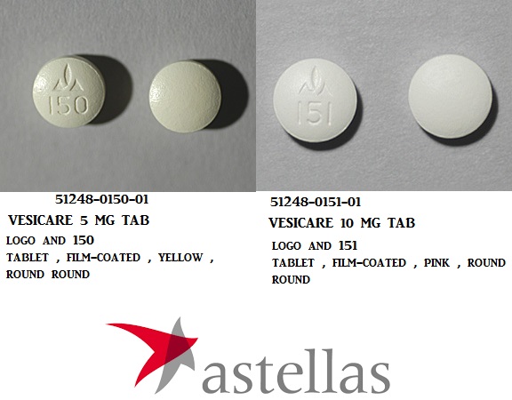 RX ITEM-Vesicare 10Mg Tab 100 By Astellas Pharma 