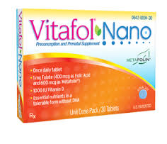 Rx Item-Vitafol Nano 18Mg 1Mg Tab 30 By Exeltis USA 