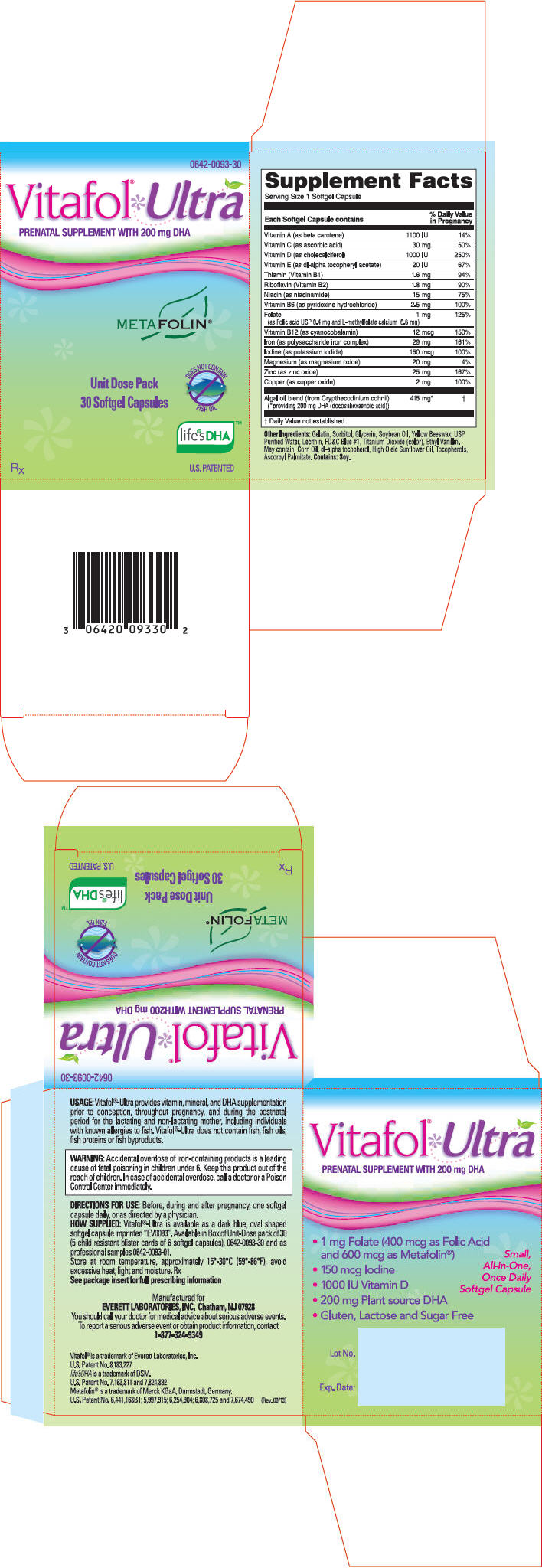 '.Vitafol-Ultra 29 1 200Mg Cap 30 By Exelt.'