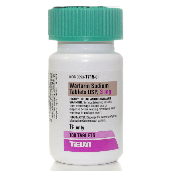 '.Warfarin 3Mg Tab 100 By Teva P.'