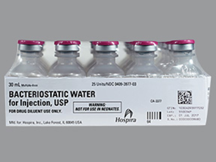 Rx Item-Water Bacteriostatic  Vial 25X30 Ml By Hospira Worldwide